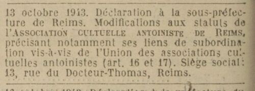(Journal officiel de la République française 22 oct 1943)