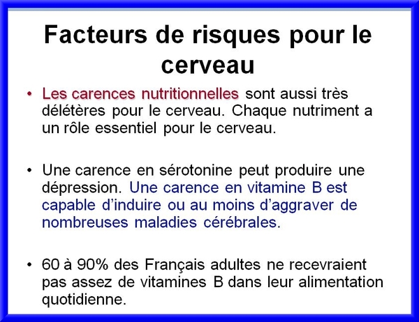  Alimentation et amélioration du fonctionnement cérébral, une conférence de Jacques Belleville pour l'Associoation Culturelle Châtillonnaise