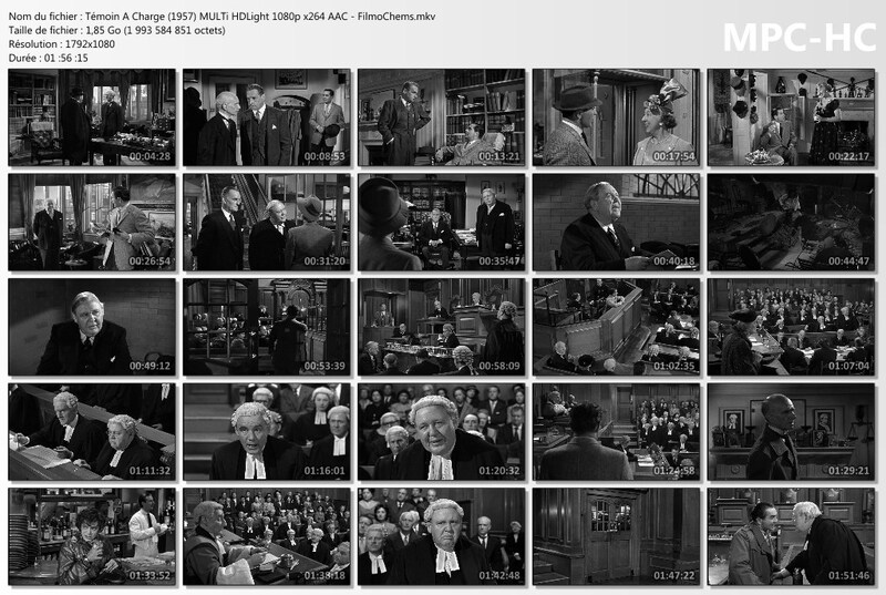 Témoin A Charge (1957) MULTi HDLight 1080p x264 AAC - Billy Wilder