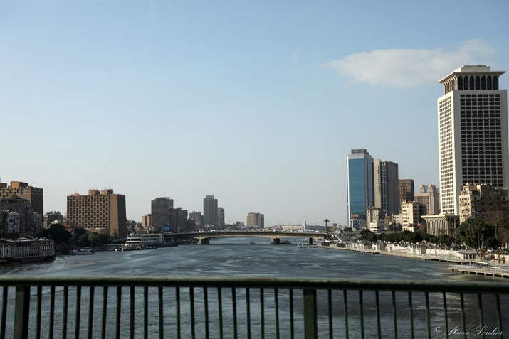 Vue du Pont El Galaa, centre du Caire