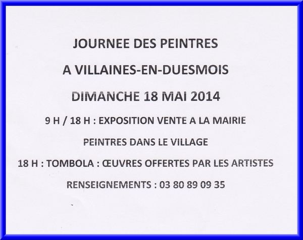 Journée des peintres à Villaines en Duesmois...