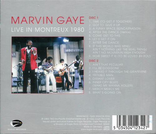 Marvin Gaye : CD " Live In Montreux 1980 " Eagle Records EDGCD234 [ GE ]