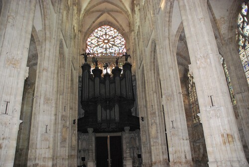 Le Gros Horloge et l'église saint Eloi à Rouen