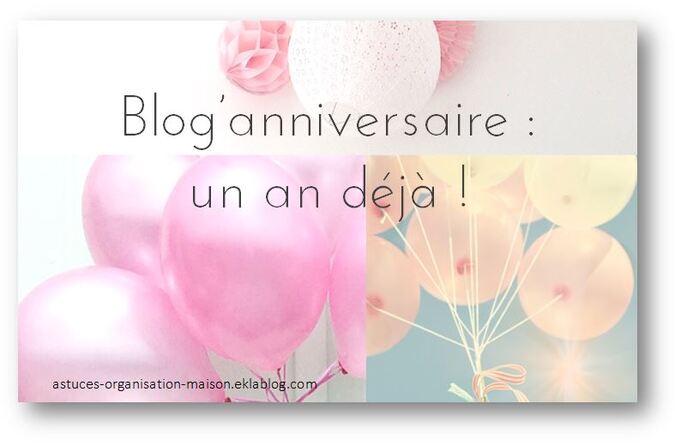 ✿ Blog'anniversaire : un an déjà !
