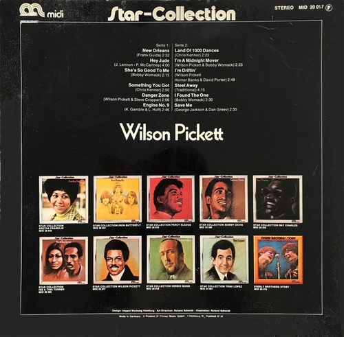Wilson Pickett : Album " Star-Collection " Midi Records MID 20017 [ FR ]