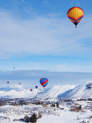 season balloons adventure ride winter holiday