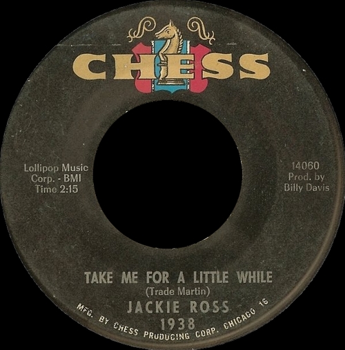 Jackie Ross : Album " Full Bloom " Chess Records 1489 [ US ]