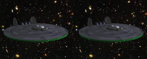 Spaceship #6 vue avant en stéréo