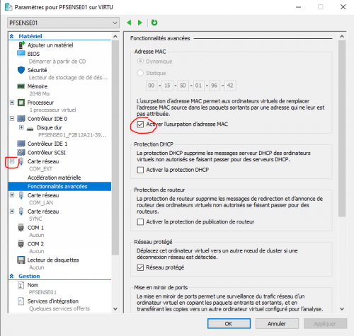 Cluster de Pfsense (VIP CARP)