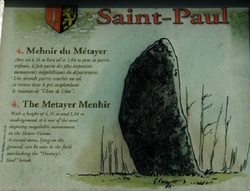 Limousin : Saint Paul 87, La randonnée du « sentier du Menhir » .