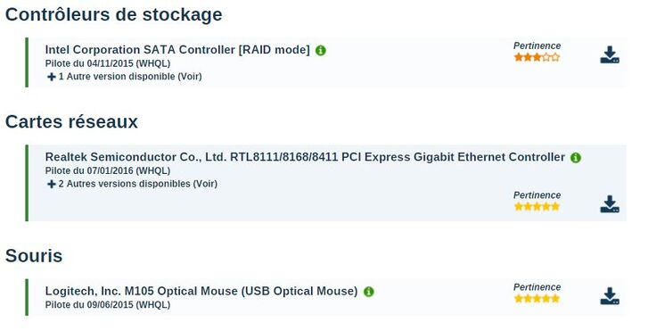 Mettre à jour ses drivers avec DriversCloud (ma-config.com) et/ou Windows Update (MAJ), ou le site du constructeur, même SANS connection internet