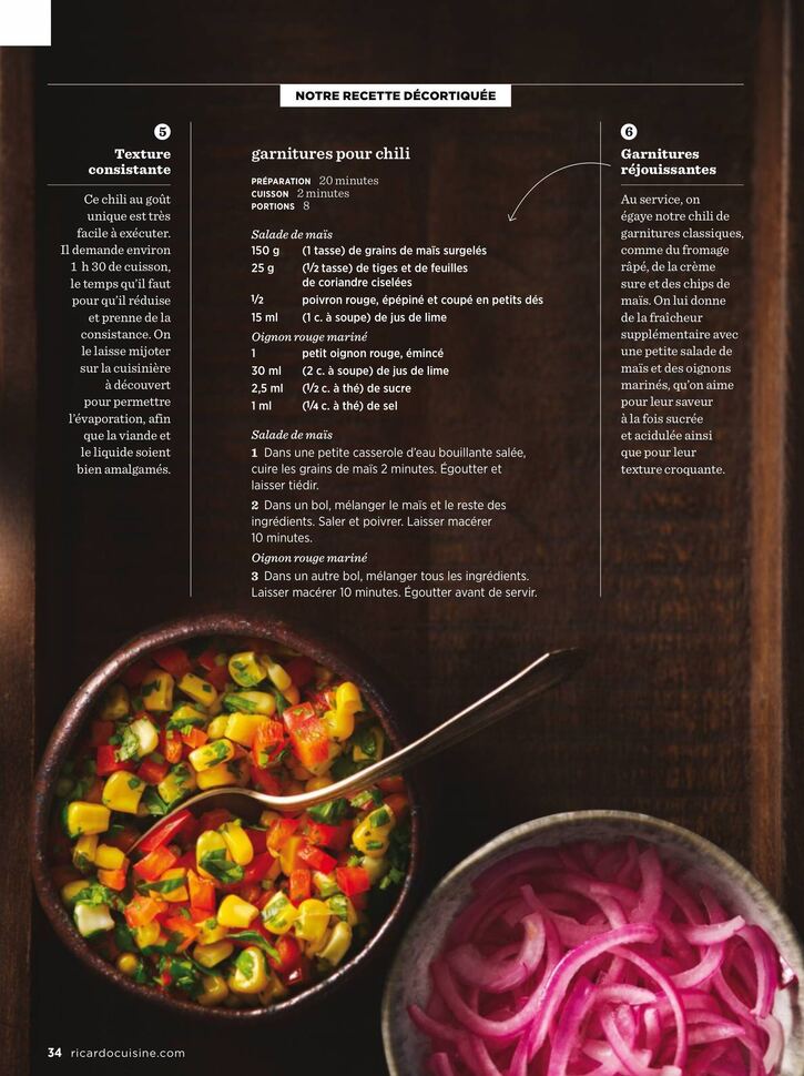 Recettes 24:   Le meilleur chili à la viande (chili con carne) (3 pages)