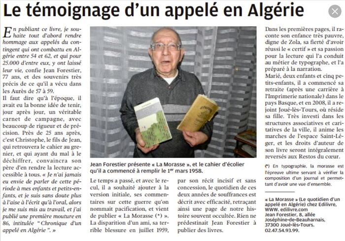 La Morasse: Le quotidien d'un appelé en Algérie (1957-1959)