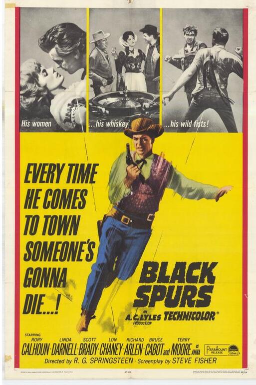 BLACK SPURS BOX OFFICE USA 1965