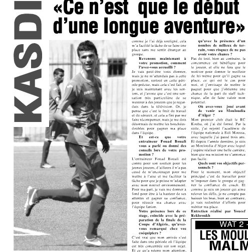 Kasdi koceila un jeune qui monte