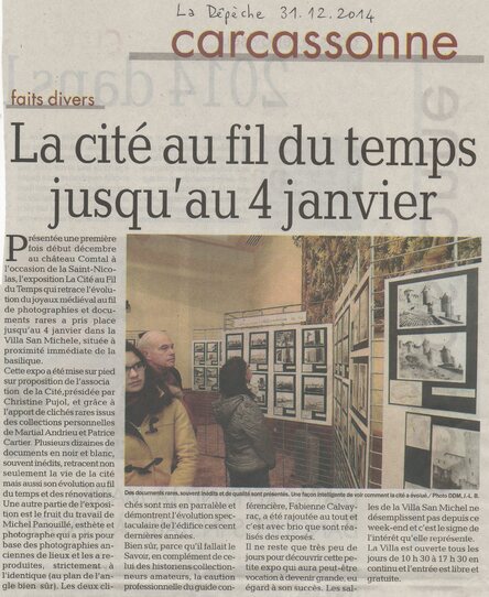 L'expo "La Cité de Carcassonne au fil du temps..." dans la presse