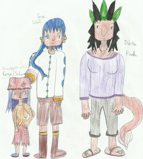Fan art 27: Les personnages de la fic pirate en school fic!! (Pour la fiction One Piece Academy)