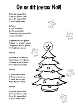 Chanson " On se dit Joyeux Noël / We wish you a Merry Christmas "