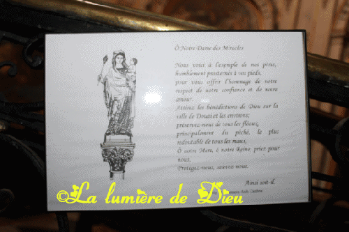 Prière à Notre-Dame des miracles (Douai)