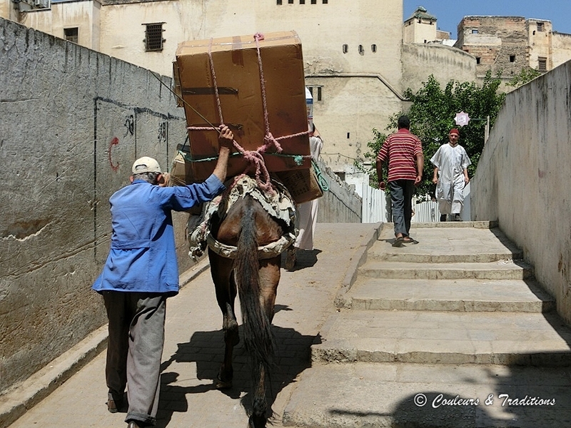 Le matin dans les ruelles de la Mèdina de Fès El Bali 