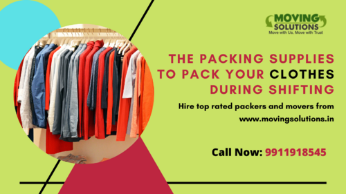 The Packing Supplies to Pack Your Clothes during Shifting