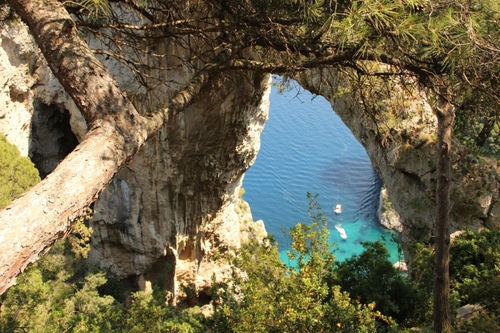 Capri : promenade jusqu' à la pointe Tragara