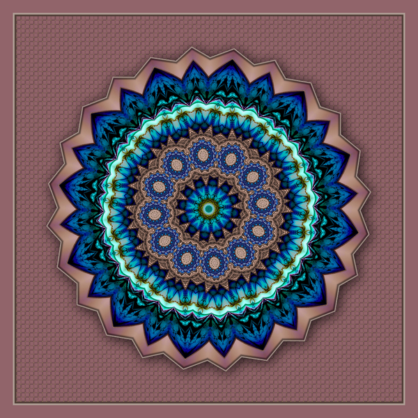 Mandalas fractale avec fond ou transparent