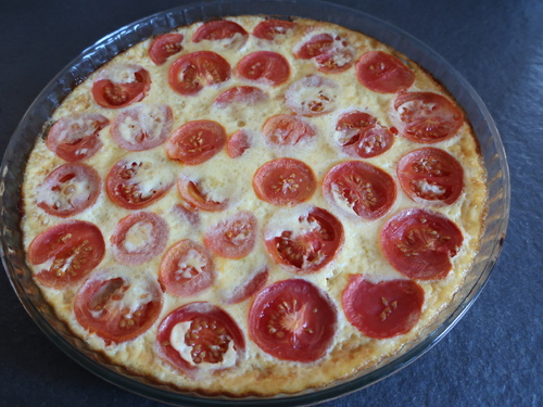 Flan à la tomate pour les voisins