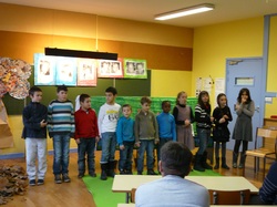 Décembre 2012 : représentation de théâtre devant les parents d'élèves