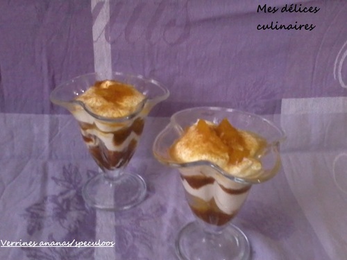 Verrine ananas/speculoos