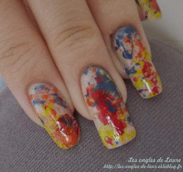 Nail Art élaboussures