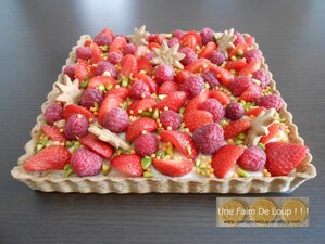 Tarte aux fruits rouges & crème passion