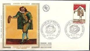 enveloppe 1er jour molière 1973 