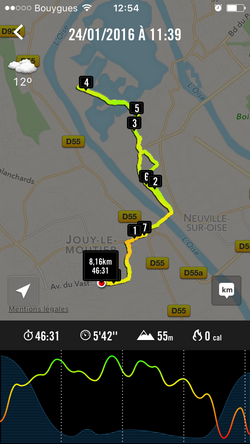 24/01/16: Sortie Run&Pouss 8,16km