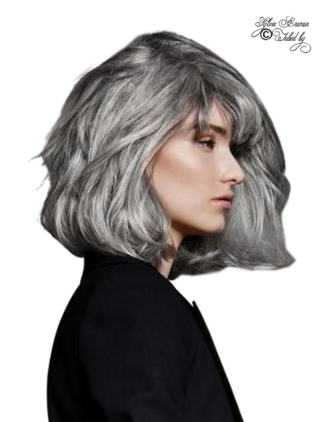 Femmes cheveux gris 4