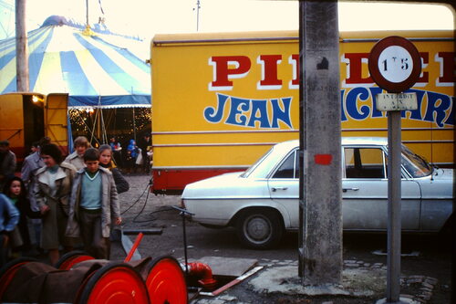 Le cirque Pinder Jean Richard à Saint Quentin en 1974 ( archives Vincent Bouderlique)