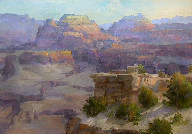 le grand canyon (peinture de Johannes Vloothuis)