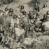 Apache Women and Children Prisoners with Two Soldiers. 1881.