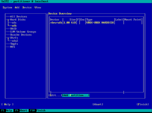 Créer une partition sur /dev/sdb avec fdisk. Formater en ext4