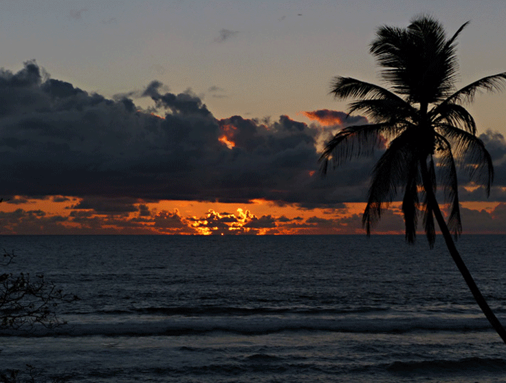 6 heures, oui mais AM ou PM ? Lever ou coucher de soleil ? - Anse Forbans - Mahé - Seychelles