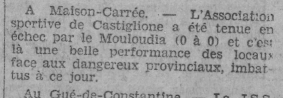 Dimanche 5.01.1930 à Belfort mis à jour MCA-AS Castiglione 0-0