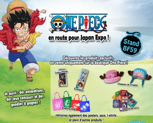 Produits exclusifs One Piece à la Japan Expo