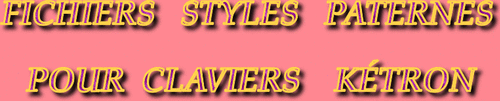 FICHIERS STYLES PATERNES SÉRIE 14592