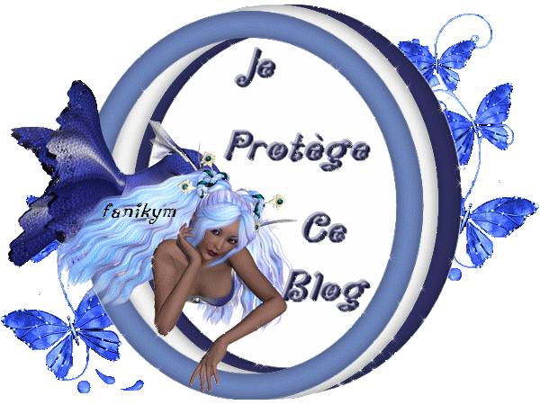 °0° création protège blog sirène bleu °0°