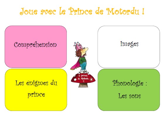 Le prince de Motordu : jeu de plateau - La classe de Mme Figaro