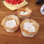 Coroles de fraises mascarpone & beurre de cacahouète 