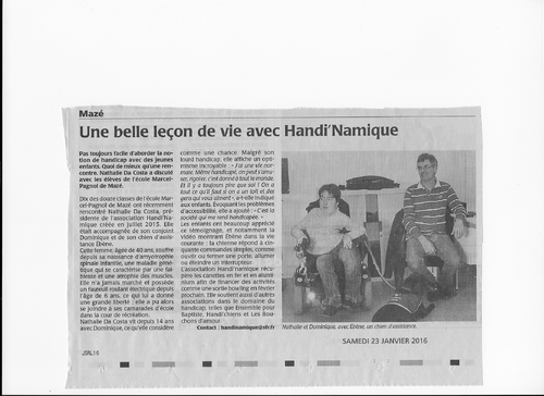 Courrier de l'ouest à l'école de Mazé