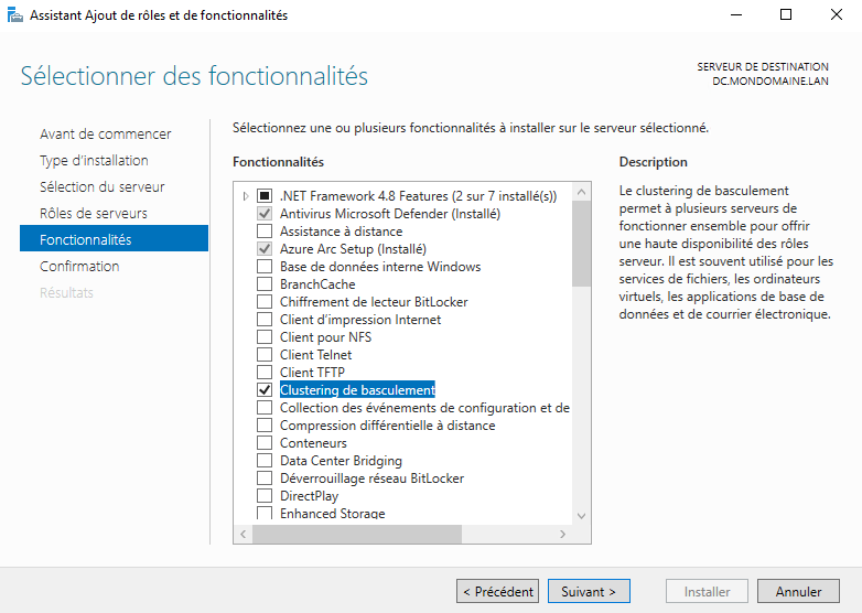 Configurer un serveur SFTP en failover sur Windows Serveur Core 2022