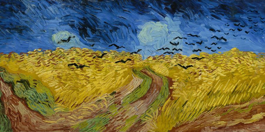 Crédit d'image: Champ de blé avec corbeaux (détail), Vincent van Gogh, 1890, Musée Van Gogh, Amsterdam, Pays-Bas.