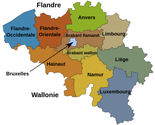 Fichier:Carte des provinces belges.svg — Wikipédia